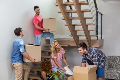 Man and van service vehicle loading household items