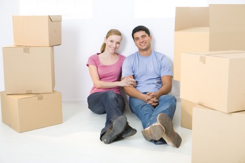 Same-day removals van parked for a short-notice move in North West London