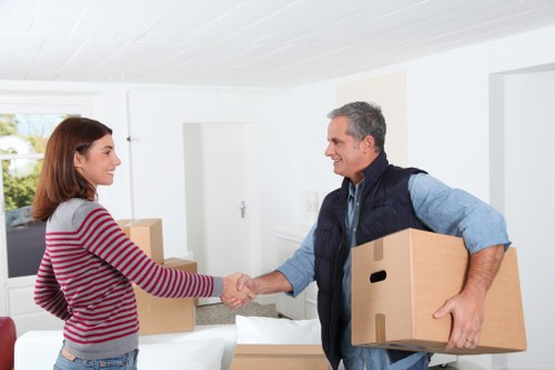 Local moving team handling household belongings in Swiss Cottage