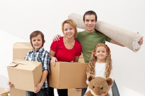 Secure loading of furniture into a removal truck